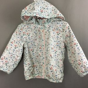 H&M Baby Girls Zip Up Jacket Floral Size 12-18 MO